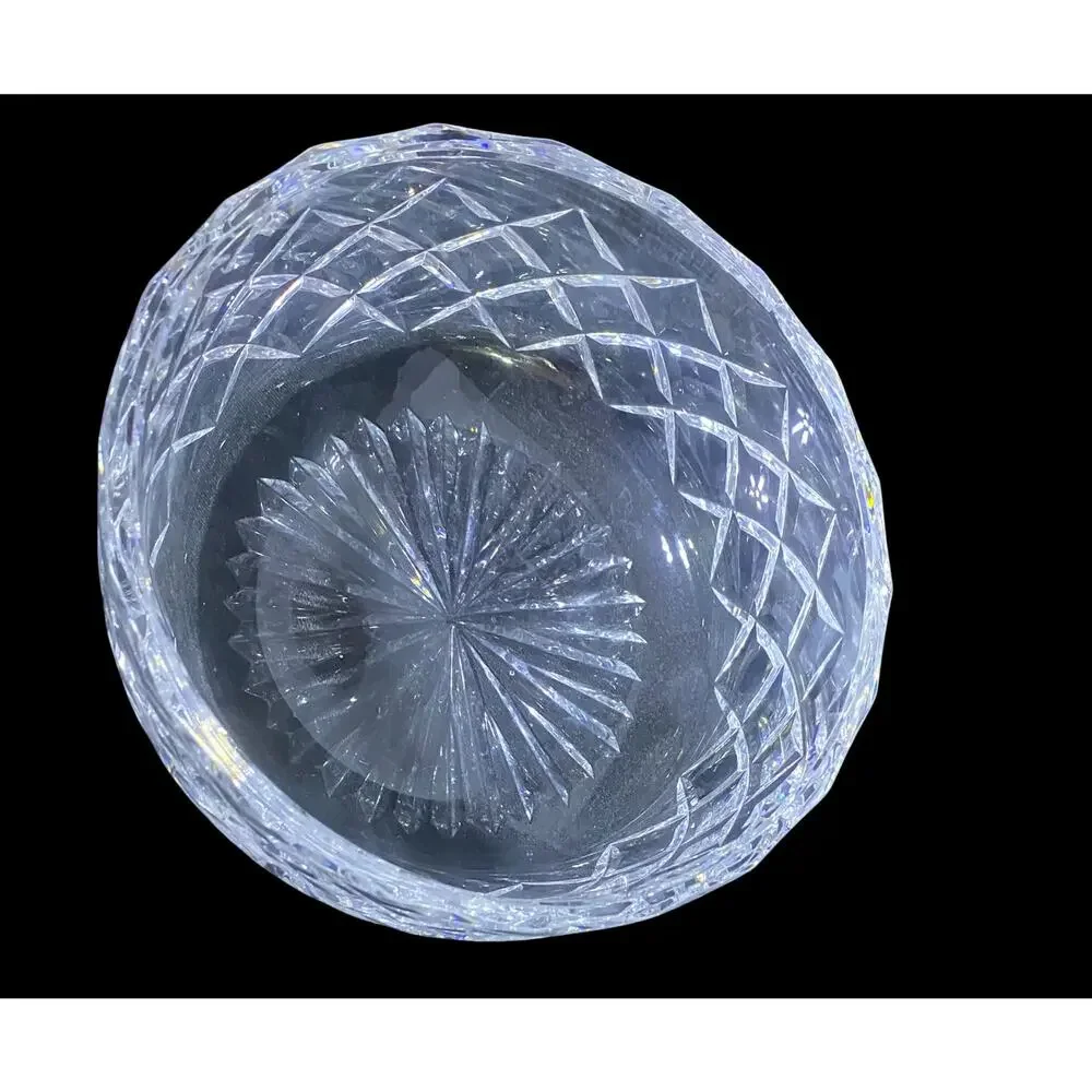 Vintage Cut Glass Crystal Bowl 6